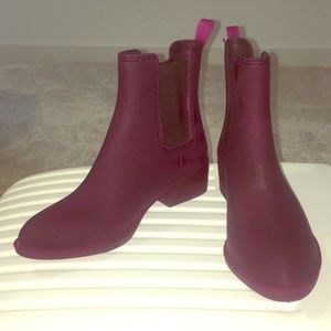 Violet Jeffrey Campbell narrow rain boot booties